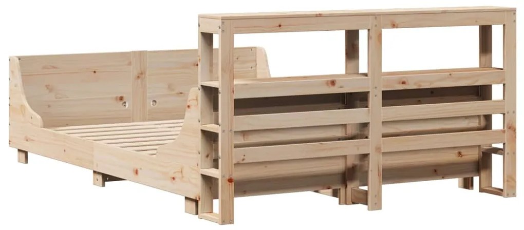 Cama sem colchão 120x190 cm madeira de pinho maciça