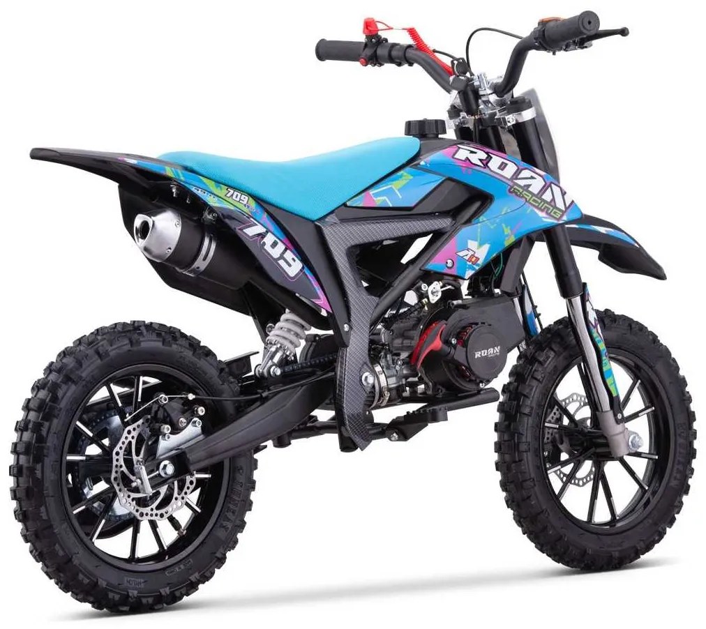 MINI MOTO PARA CRIANÇAS MiniCross Roan 709 gasolina 49cc 4.5CV 2024 AZUL