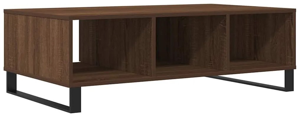 Mesa de centro 104x60x35 cm derivados madeira carvalho castanho