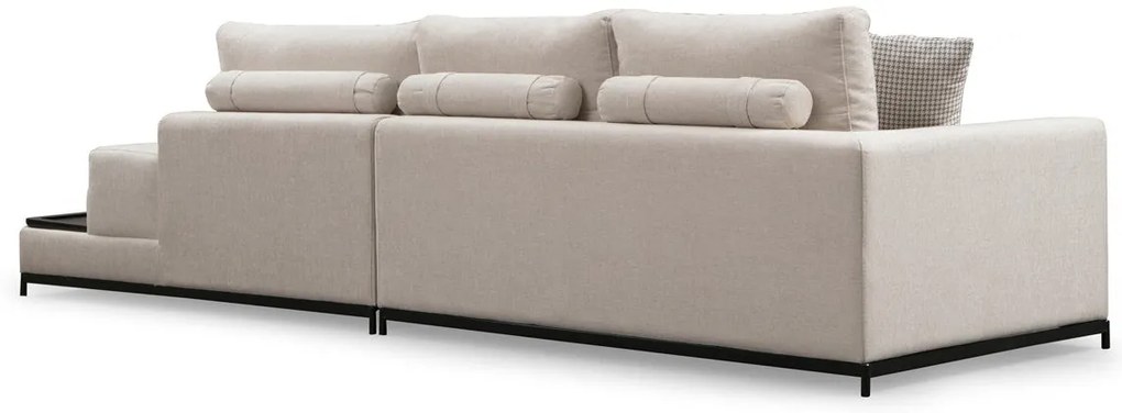 Sofá de 4 Lugares Line – Bege – 320 x 102 x 84 cm