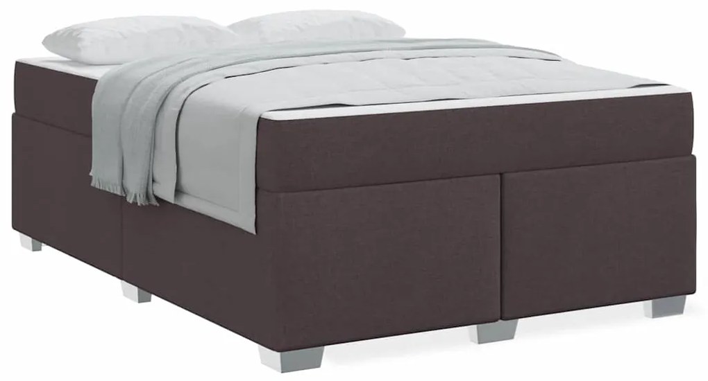 Estrutura da Cama Outros Castanho escuro 160 x 200 cm tecido