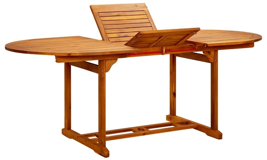7pcs conjunto de jantar p/ jardim vime PE/ madeira maciça bege