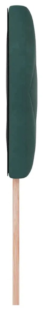 Cabeceira Diamante Verde Escuro - 90cm em Veludo