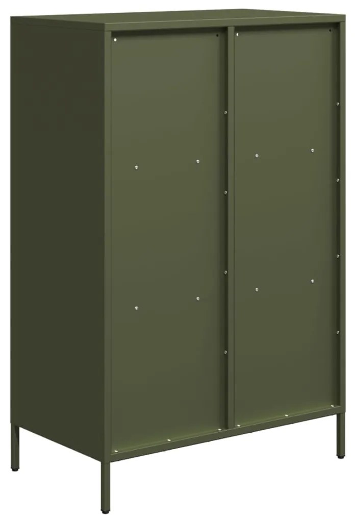 Móvel alto 68x39x103,5 cm aço verde azeitona