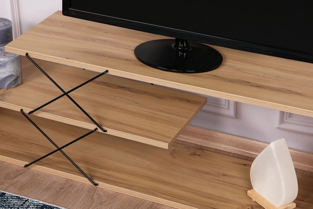 Móvel TV Zigzag – Carvalho – 120 cm x 40 cm x 30 cm