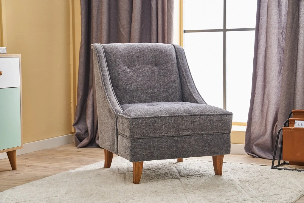 Cadeira Wing Ella Prestij – Cinza – 67x73x70 cm