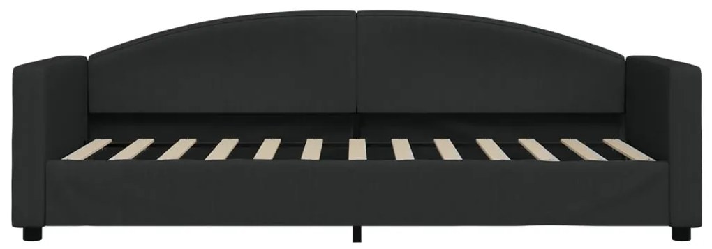 Sofá-cama 80x200 cm tecido preto