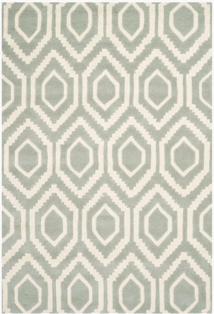 Tapete de lã artesanal de pelo curto Essex