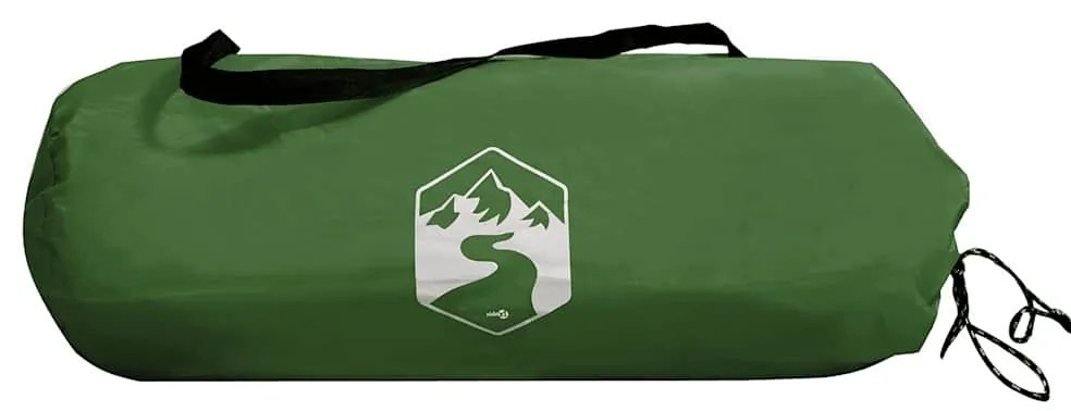 Corta-vento de campismo 490x123 cm impermeável verde