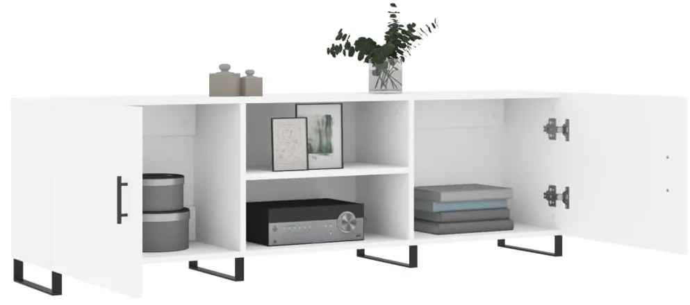 Móvel para TV 150x30x50 cm derivados de madeira branco