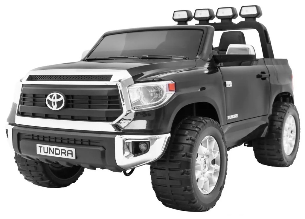 Carro elétrico para Crianças 24V 200W 2 Lugares Toyota Tundra XXL Rodas de EVA, Assento de couro Preto