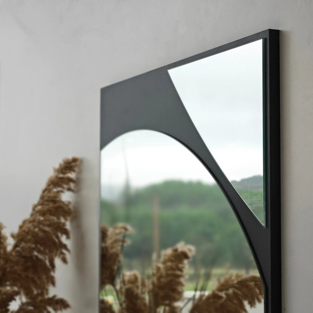 Espelho Abstract – Preto – 70 x 70 cm