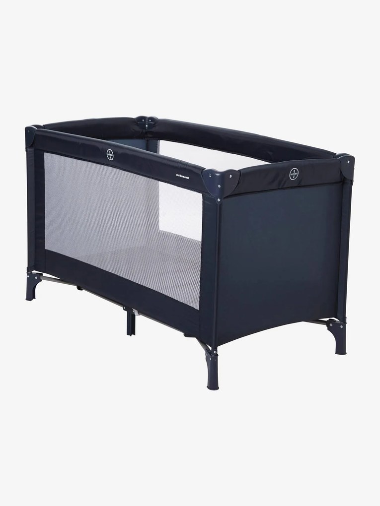 Cama de viagem First'bed azul escuro liso