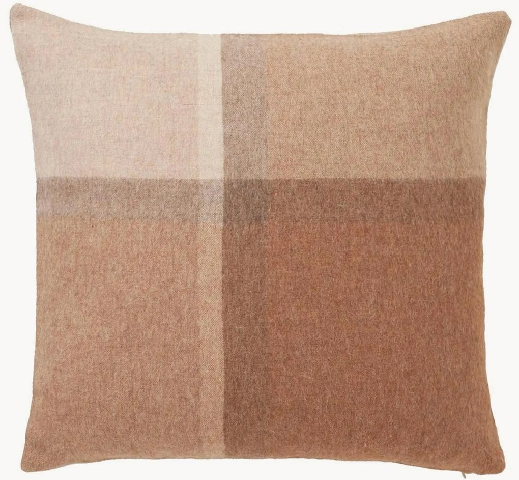 Capa de almofada reversível em lã de alpaca Manhattan