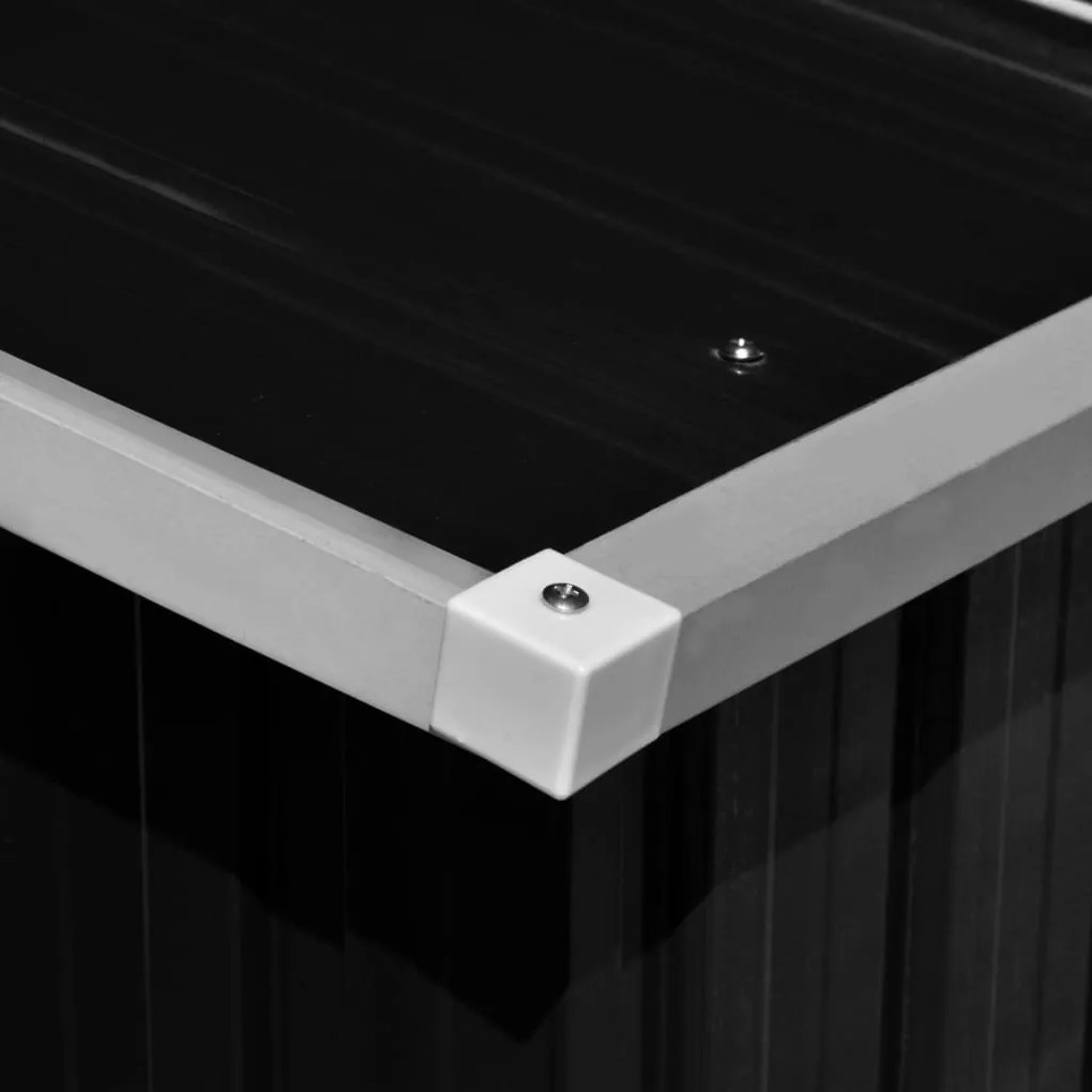 Abrigo de jardim 257x990x181 cm aço galvanizado antracite