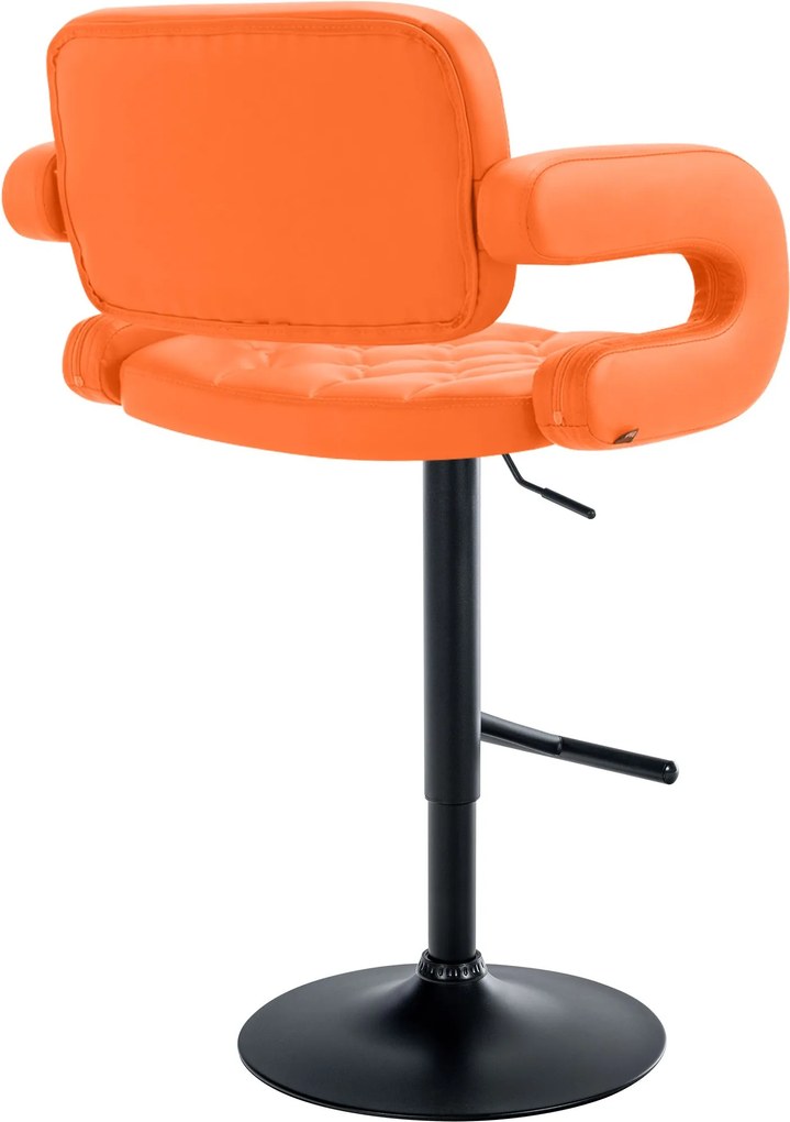 Banco de bar Dublin de couro sintético Laranja