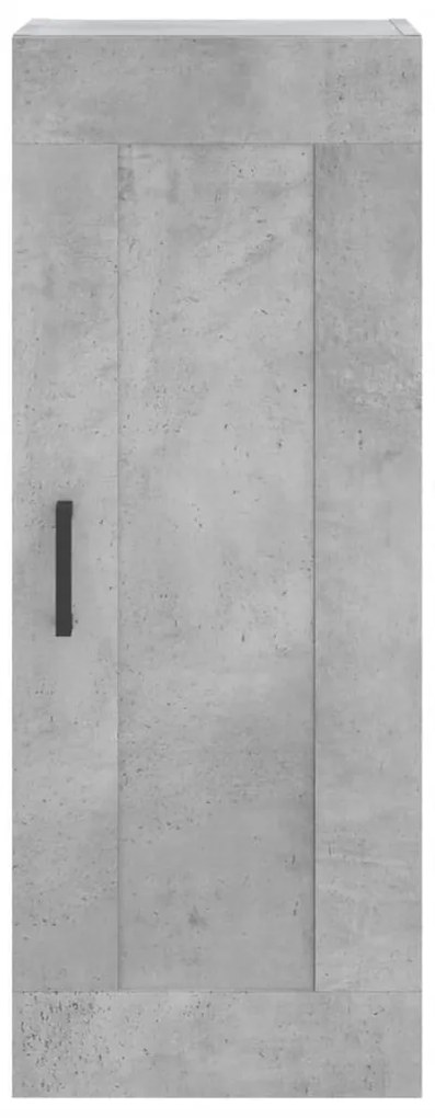 Armário de parede 34,5x34x90 cm derivados madeira cinza cimento