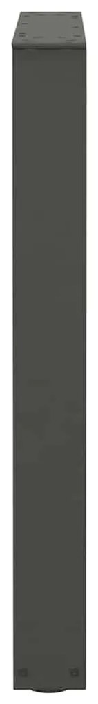 Pés para mesa de jantar em V, 2 peças, antracite, 70x(72-73,3) cm, aço