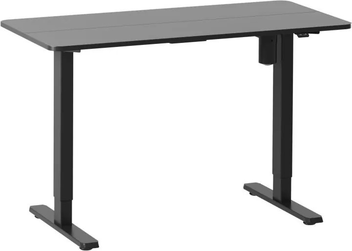 Secretária Elétrica Ajustável 120x60 cm Preta – Altura 68-118 cm