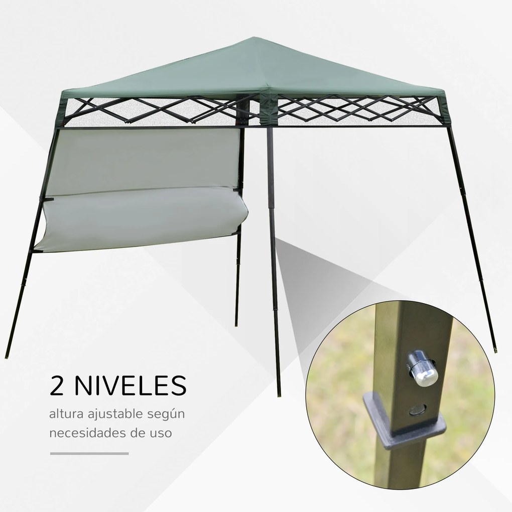 Tenda Dobrável com Proteção UV Altura ajustável de 2 niveis Tecido Oxf