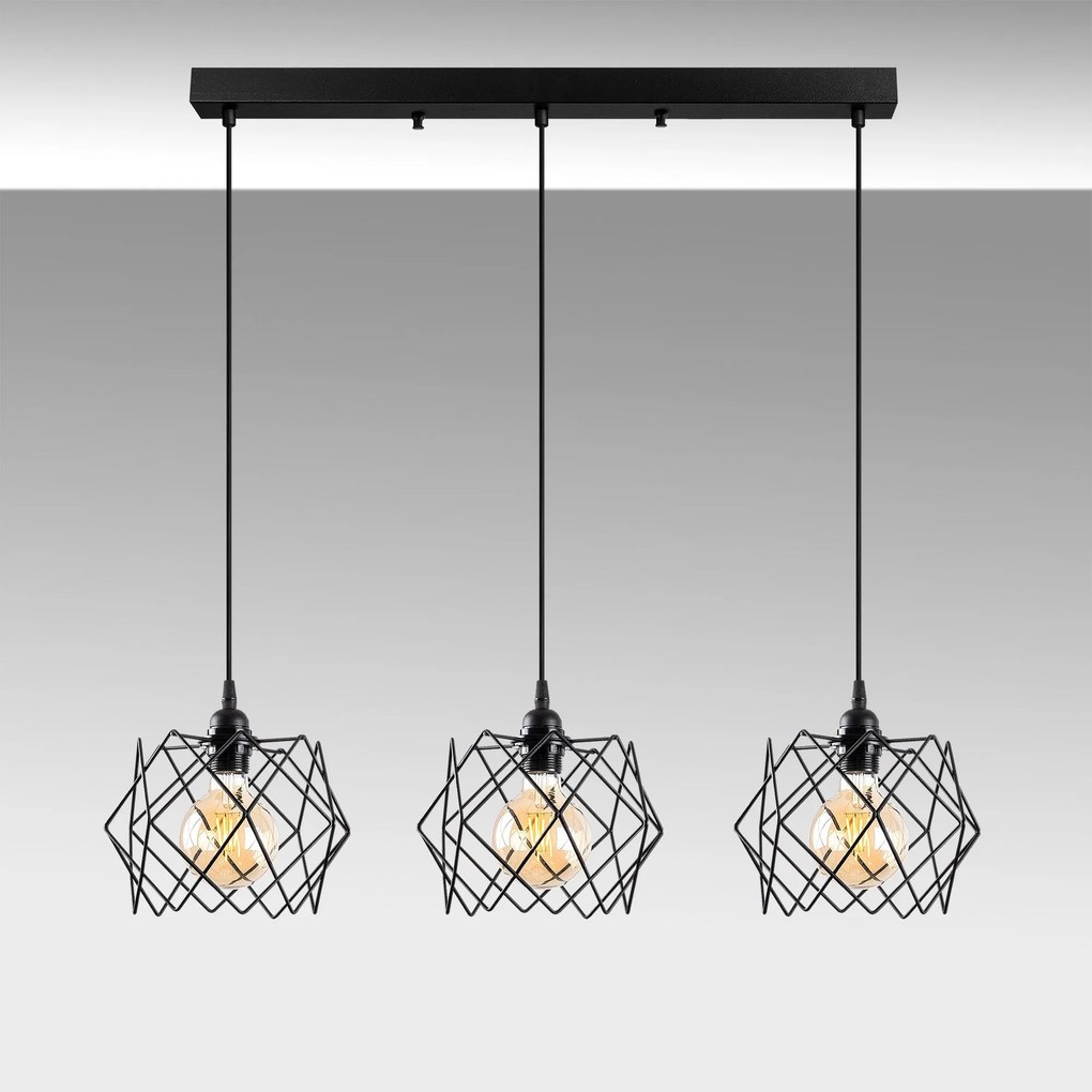 Candeeiro Karakas – Preto – 98 x 24 cm