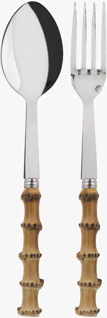 Talheres de salada em madeira de bambu Panda