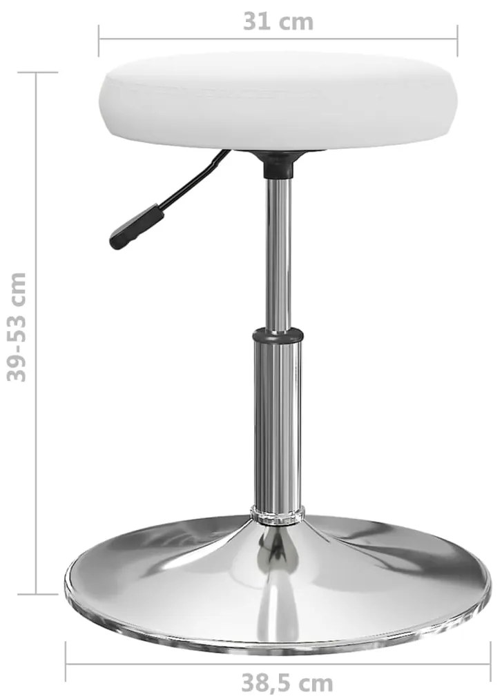 Cadeiras de jantar 4 pcs couro artificial branco