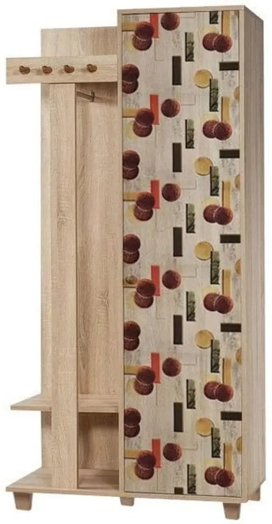 Hall Stand Garmanto – Carvalho Sonoma – 90x192x36 cm