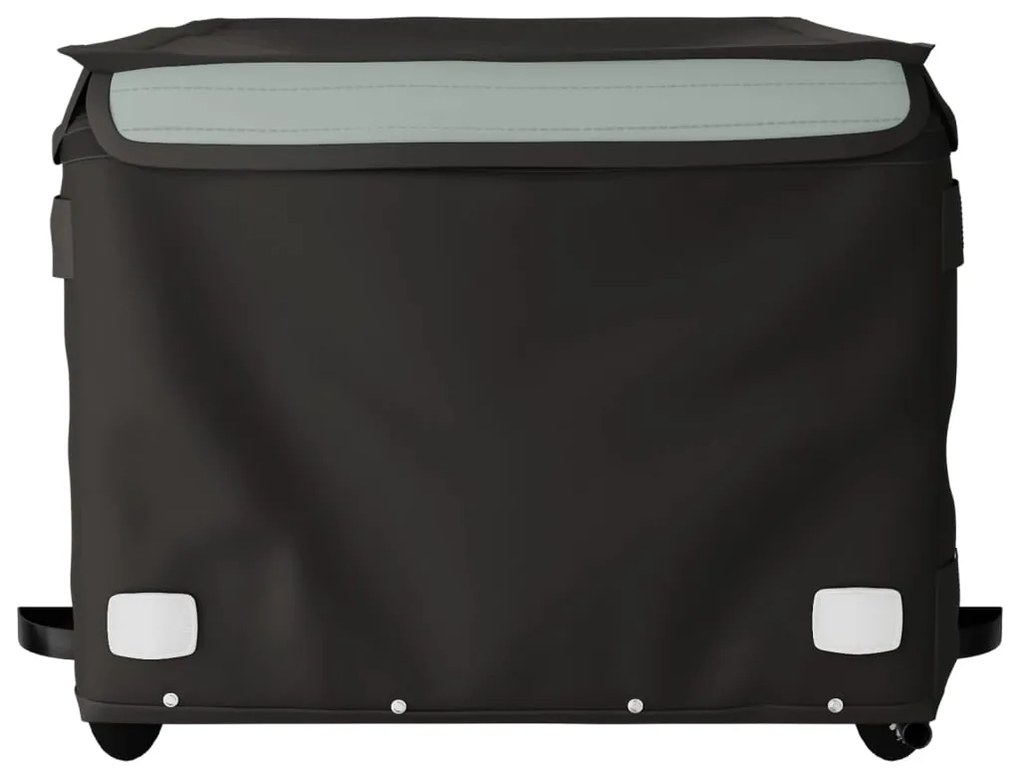 Reboque para bicicleta 45 kg ferro preto e cinza