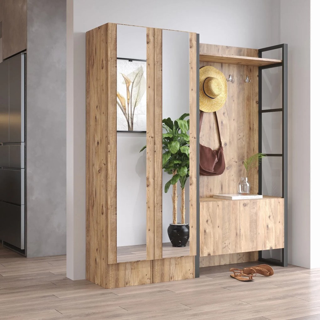 Hall Stand ML18 – Pinho Atlântico – 90x180x34 cm