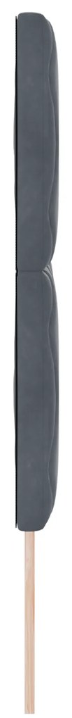 Cabeceira Design de Blocos de Diamante Cinza Escuro 160 cm Veludo