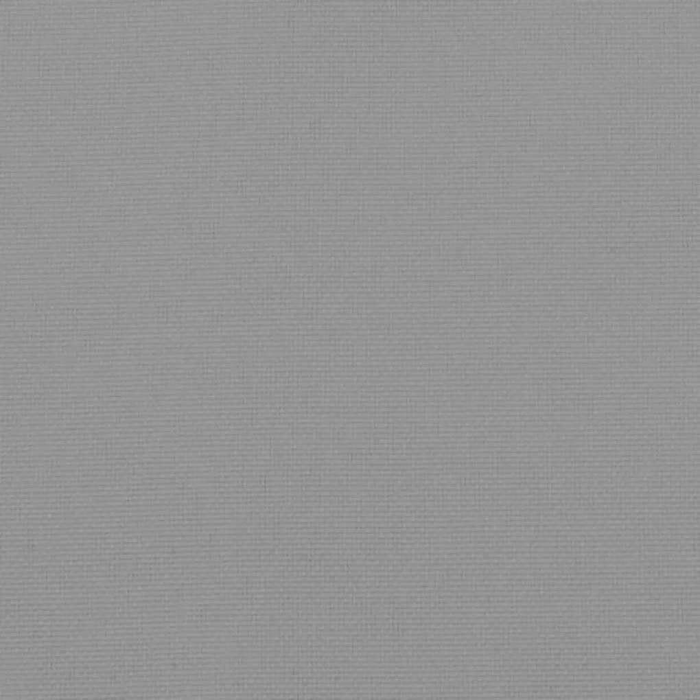 Almofadão p/ banco de jardim 200x50x4 cm tecido cinza