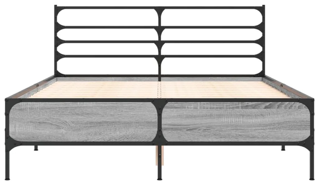 Estrutura de cama 120x200 cm derivados madeira/metal