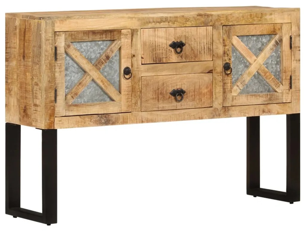 vidaXL Aparador 110x30x74 cm madeira de mangueira áspera