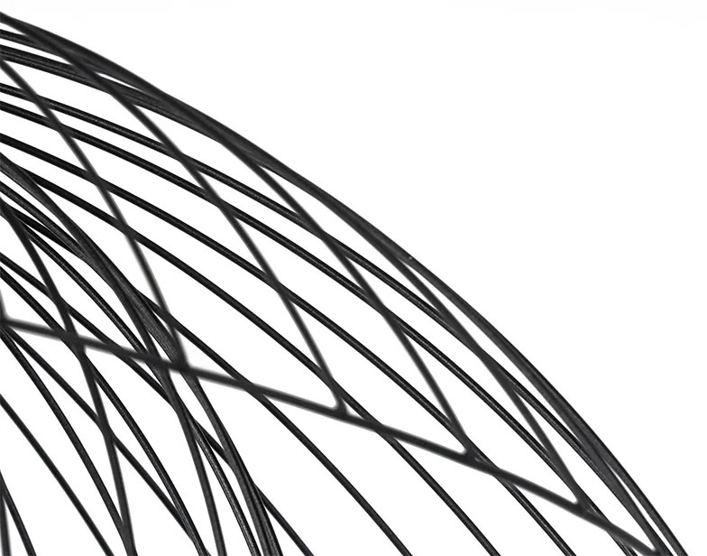 Candeeiro de teto design preto 66 cm - Pua Design