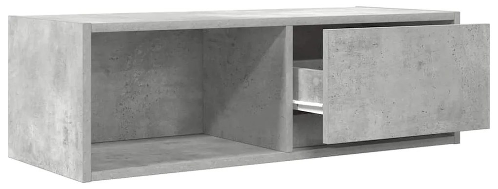 Móveis de TV 2pcs 80x31x25,5cm madeira processada cinza cimento