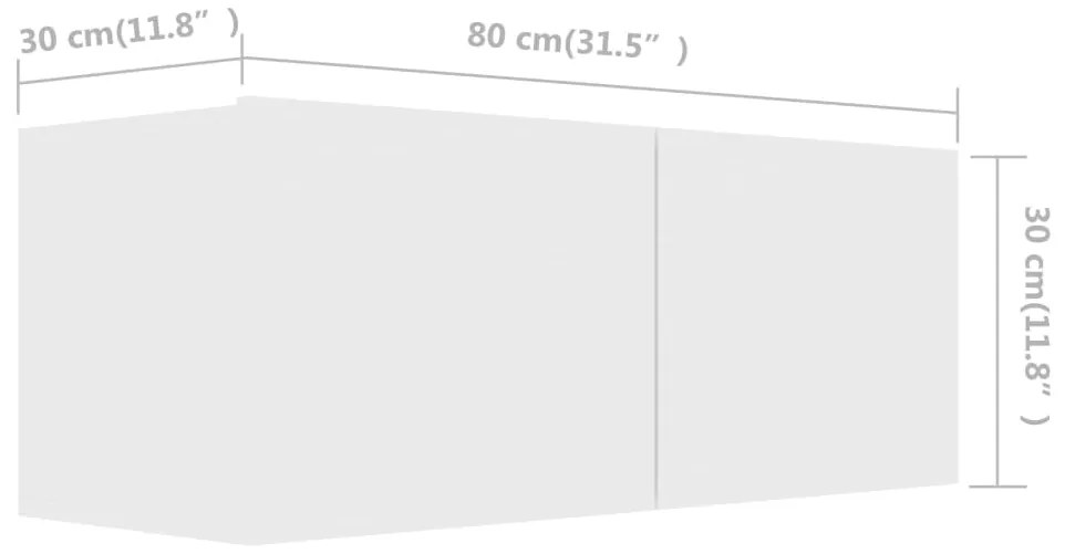 6 pcs conjunto de móveis de TV derivados de madeira branco