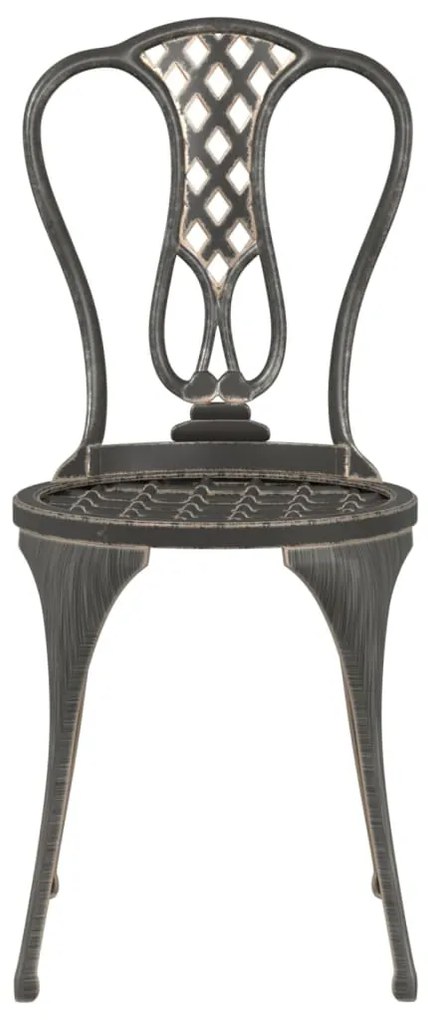 3 pcs conjunto bistrô alumínio fundido bronze