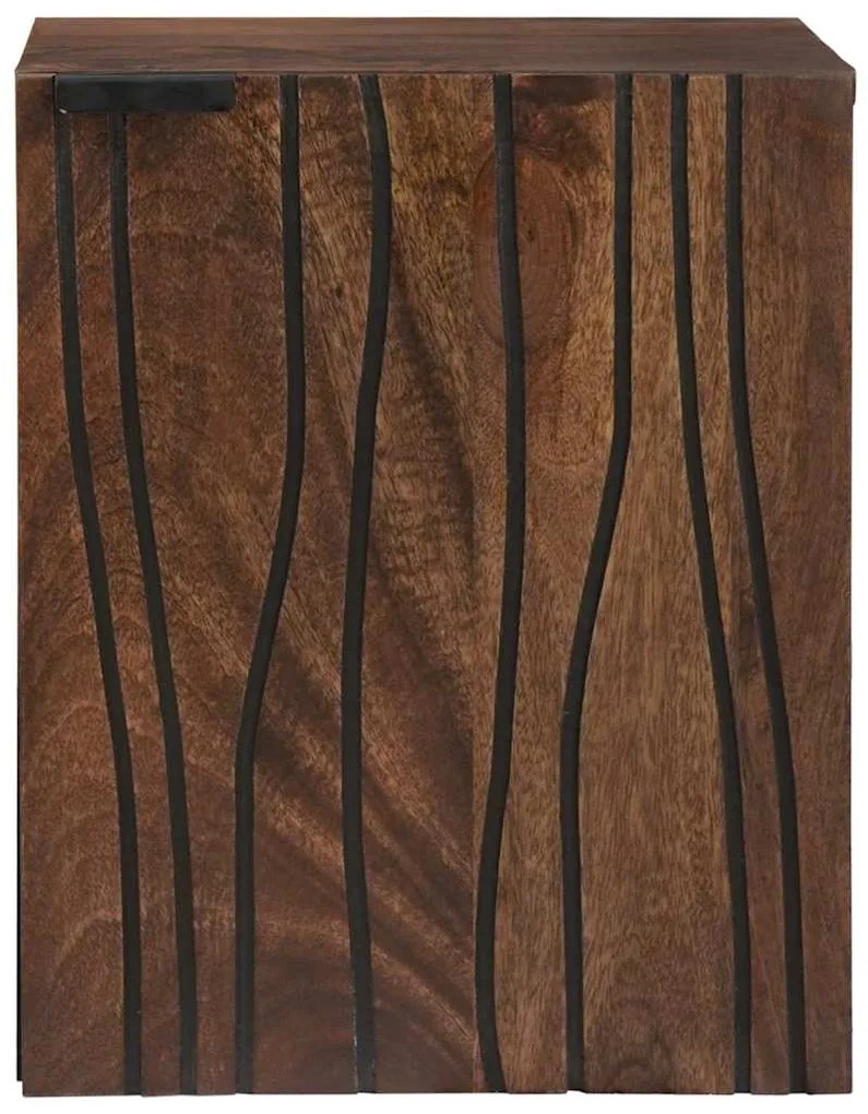 Armário de Banheiro Suspenso – 38x33.5x48 cm Madeira Sólida e Madeira