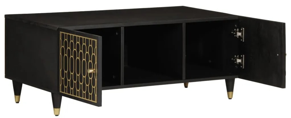 Mesa de centro 100x54x40 cm madeira de mangueira maciça