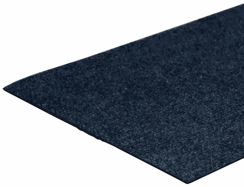 Tapetes de escada adesivos retangulares 15 pcs 60x25 cm azul