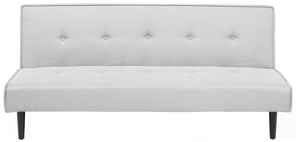 Sofá-cama de 3 lugares em tecido cinzento claro VISBY Beliani