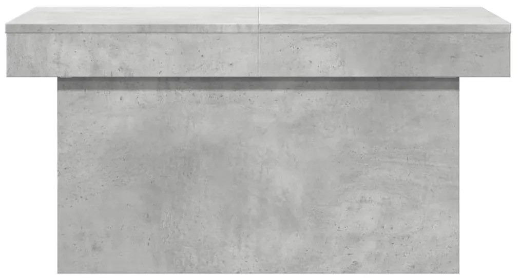 Mesa de centro 80x55x40 cm derivados de madeira cinza cimento