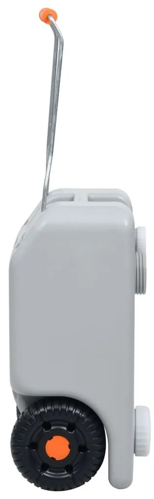 Tanque de água com rodas para campismo 25 L cinzento