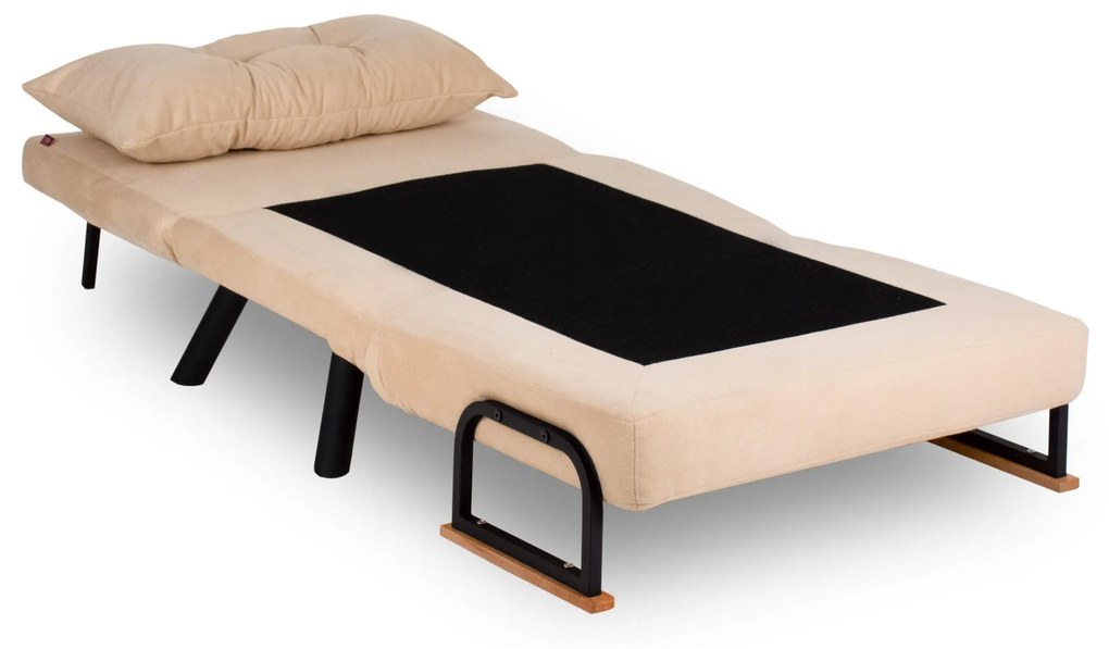 Sofá-Cama de 1 Lugar Sando – Creme – 175 cm x 60 cm