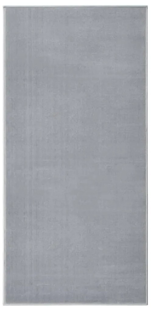 vidaXL Passadeira 80x150 cm polipropileno cinzento