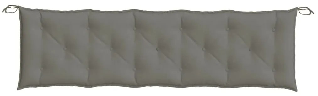 Almofadão banco jardim 180x50x7cm mesclado tecido cinza-escuro