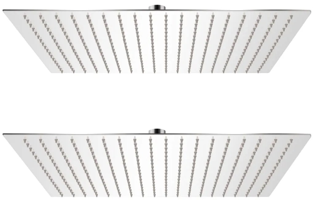 Cabeça de chuveiro 2 pcs aço inoxidável 50x50 cm