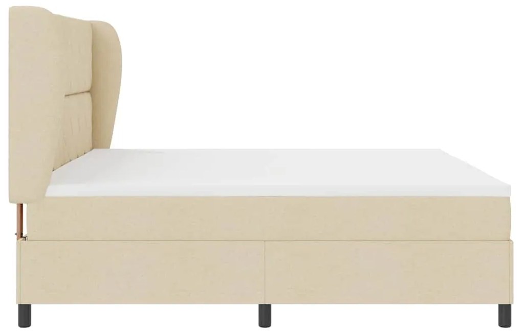 Cama Box com Colchão - Creme - 200x200 cm