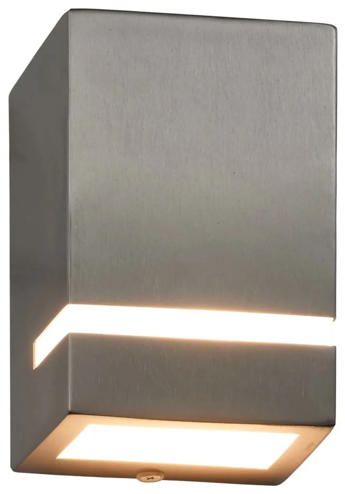 Candeeiros de parede exterior 2 pcs 35 W retangular prateado